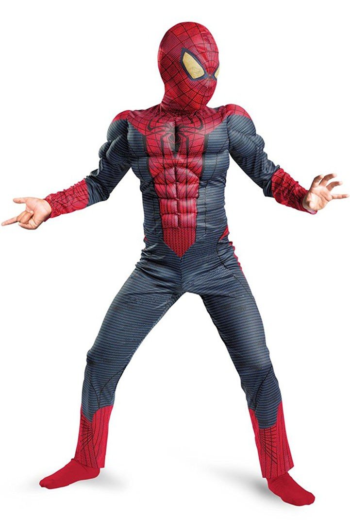 Klassisches Kinder Spiderman Muskel Kostüm für Halloween Kostüme