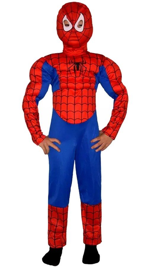DC Comics Spiderman Muskelkostüm Kinder Superhelden Kostüme