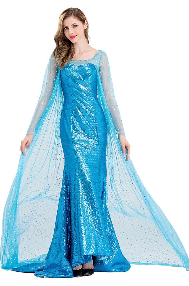 Deluxe Eiskönigin Kostüme Elsa Kleid Erwachsene Damen