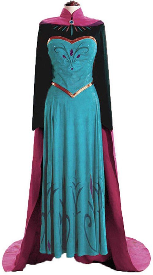 Frozen Prinzessin Kleider Reisen Anna Kostüm Erwachsene