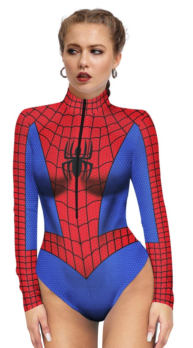 Sexy Amazing Spidergirl Kostüm Badeanzug Strandbekleidung Superhelden Kostüme Body