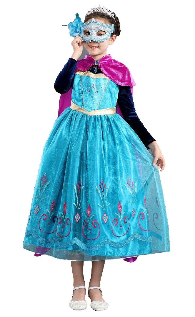 Frozen Prinzessin Kleider Anna Kleid für Kinder