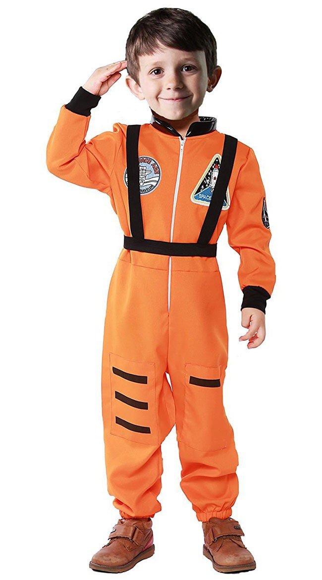 Astronauten Kostüm für Kinder Orange