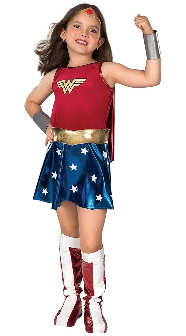 Mädchen Superhelden Wonder Woman Kostüm für Kinder