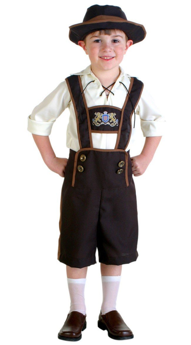 Bayern Oktoberfest Lederhose Kostüm für Kinder