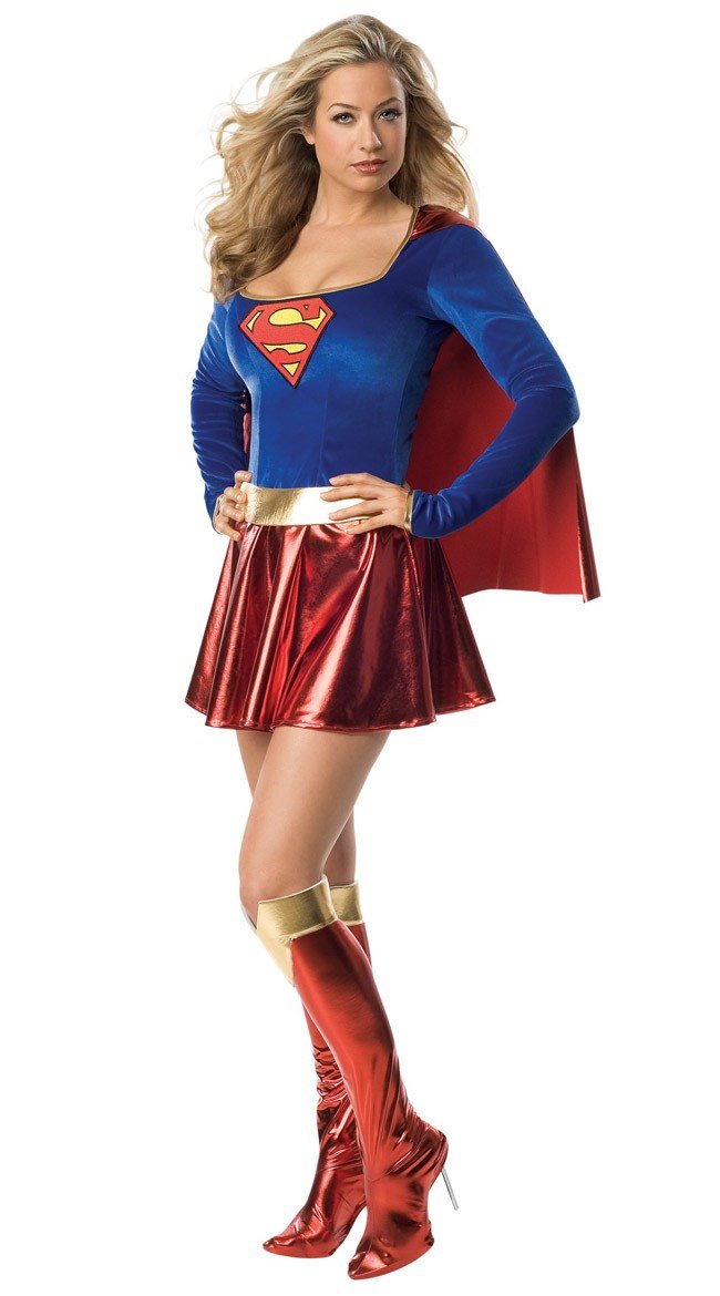 Superhelden Kostüme Sexy Supergirl Kostüm Erwachsene