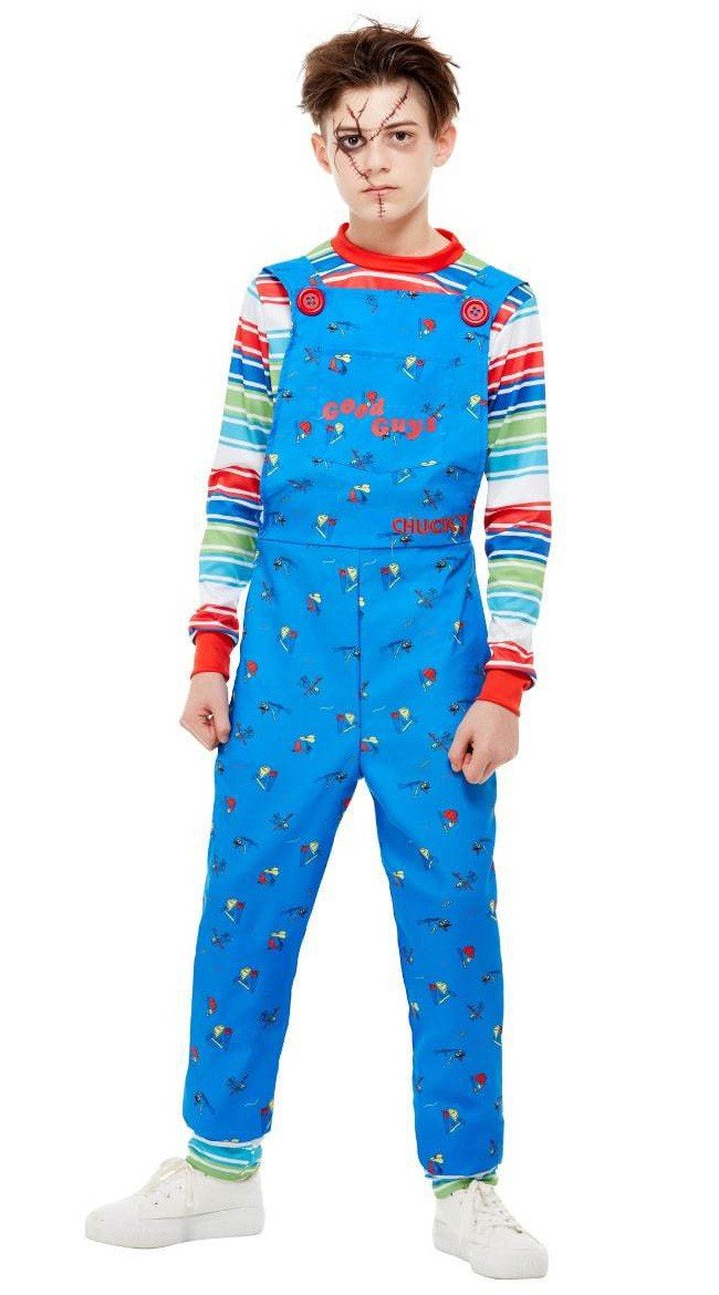 Jungen Chucky Kostüm Kinder Karneval Halloween Kostüme