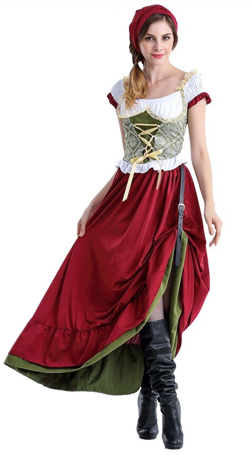 Renaissance Long Oktoberfest Kleidung Damen