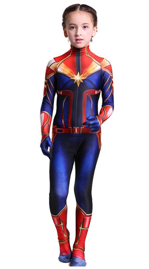 Captain Marvel Kostüm für Mädchen Superheldenkostüme Kinder