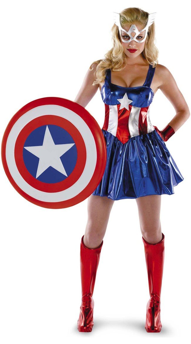 Captain America Kostüme Superhelden Kostüme für Damen