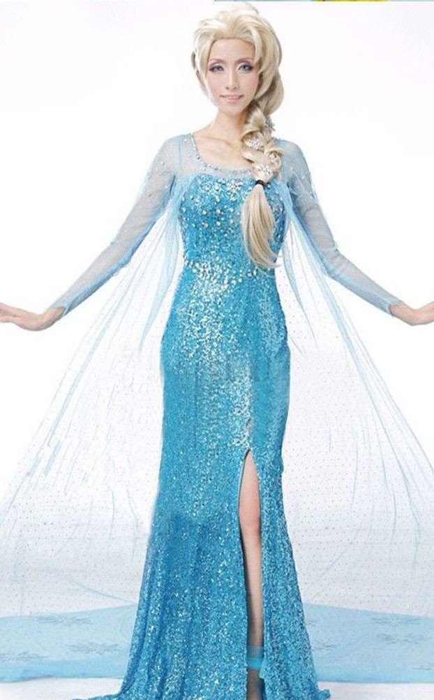 Günstige Frozen Elsa Kostüm Für Erwachsene Damen