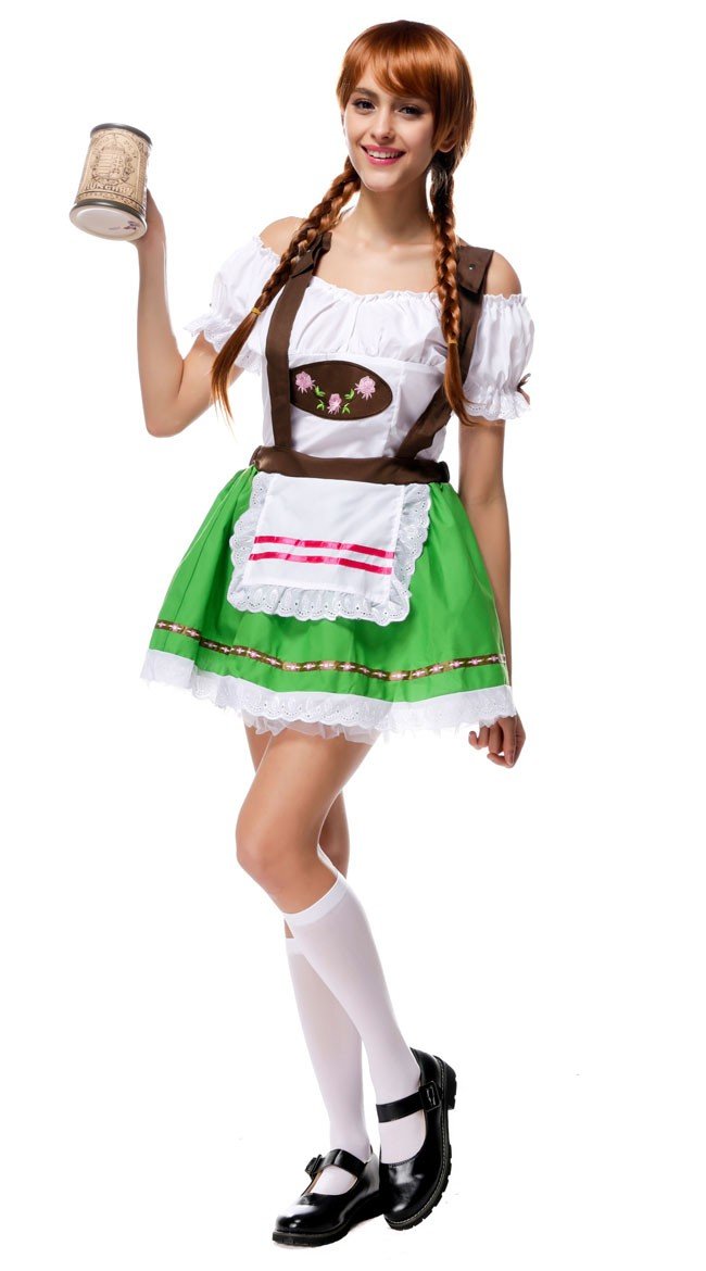 Sweetie Oktoberfest Kostüm für Damen Grün