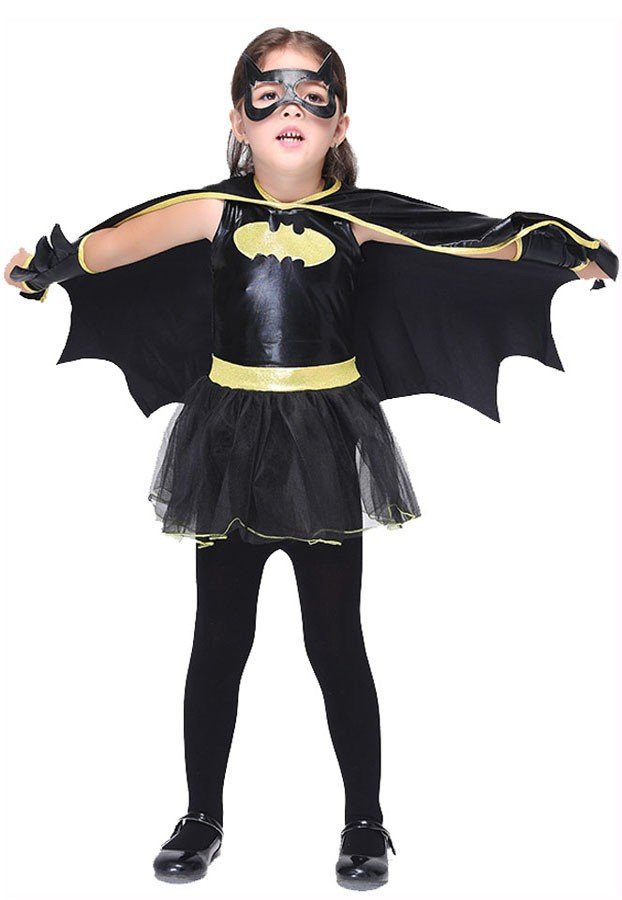 Kinder Batgirl Kostüm für Halloween