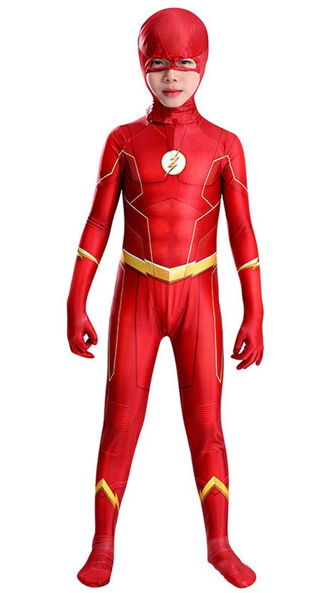 The Flash Kostüm Erwachsene und Kinder DC Comics Justice League Superheldenkostüme