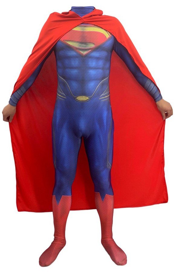Deluxe Superman Kostüm DC Comics Justice League Superhelden Kostüme Erwachsene Kinder