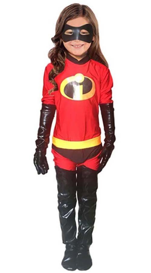 Die Unglaublichen 2 Kostüm Mädchen The Incredibles Kostüm für Kinder Lycra