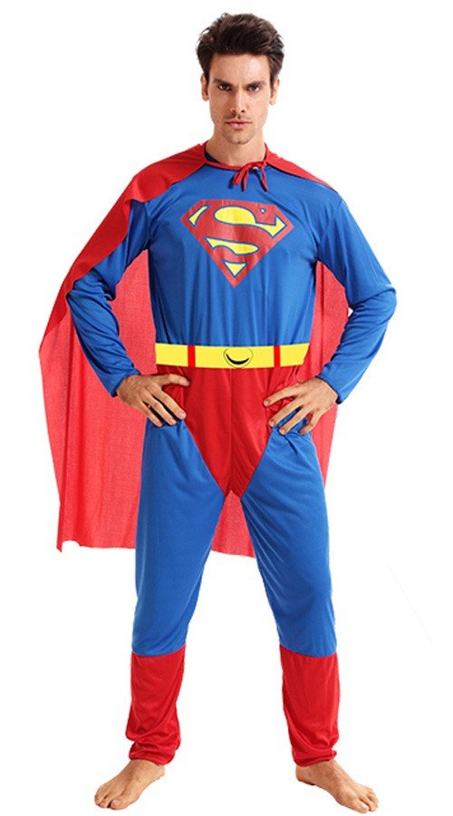 Klassisches Superman Kostüm für Erwachsene Superhelden Kostüme