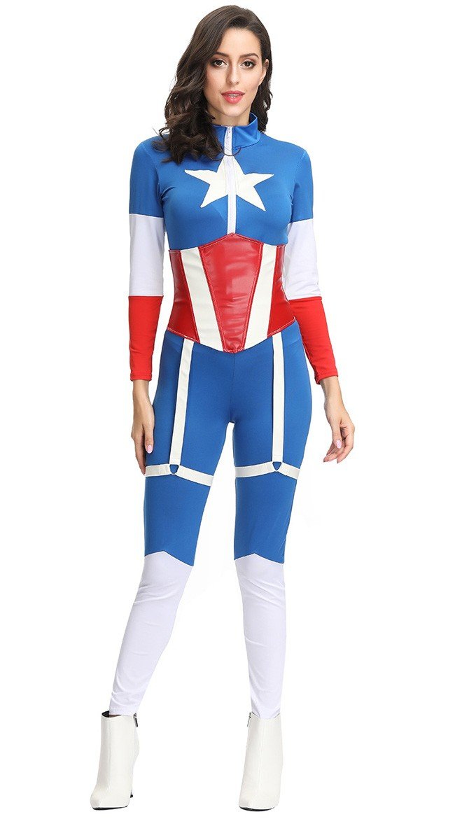 Marvel Captain America Kostüm Commander Catsuit