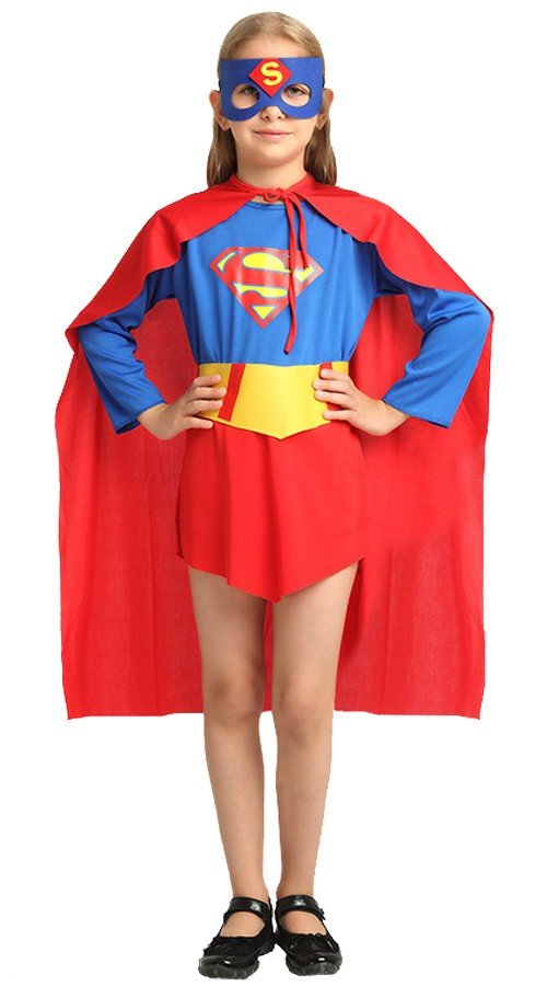 Klassische Supergirl Kostüme Superhelden Kostüme für Kinder