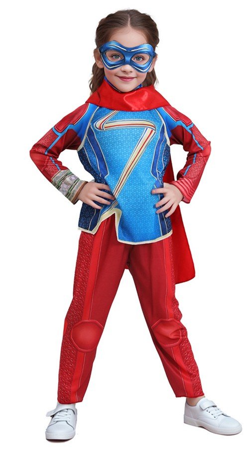 Ms. Amazing Kostüm für Mädchen Marvel Kamala Khan Kostüm Kinder Superheldenkostüme