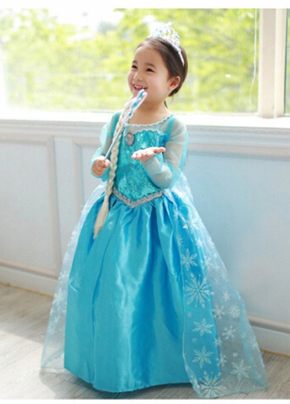 Eiskönigin Prinzessin Frozen Anna Elsa Kleid