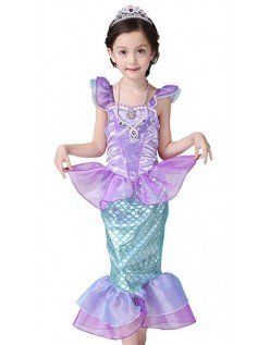 Prinzessin Kostüm Mädchen Meerjungfrau Kostüm für Kinder