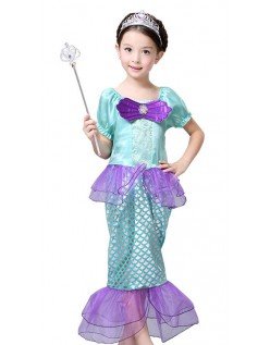 Meerjungfrau Kostüm für Kinder Prinzessin Kostüm Mädchen