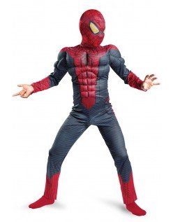 Klassisches Kinder Spiderman Muskel Kostüm für Halloween Kostüme