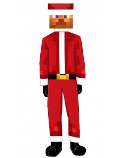 Minecraft Steve Weihnachtskostüm für Kinder