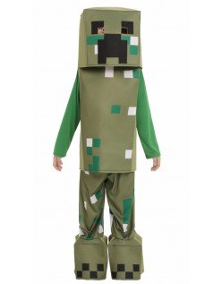 Minecraft Creeper Kostüm für Kinder Halloween Faschingskostüm