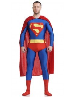 Superhelden Kostüme Klassisches Superman Kostüm Lycra Spandex Erwachsene Kinder