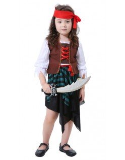 Halloween Kinder Wikinger Piraten Kostüm für Mädchen