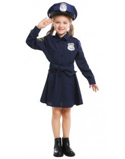 Kinder Polizei Kostüm Mädchen