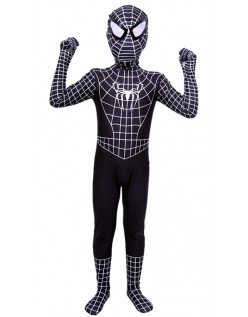 Klassische Spiderman Kostüm Für Kinder Schwarz Superhelden Kostüme