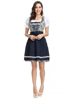 Damen Bayern Oktoberfest Kostüm Blumendirndlkleid