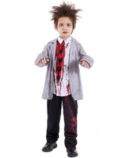 Jungen Dr. Schreckliche Vampir Zombie Kostüm für Kinder
