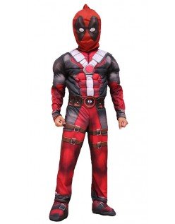 Deadpool Kostüm für Kinder Halloween-Superhelden Muskel Kostüme